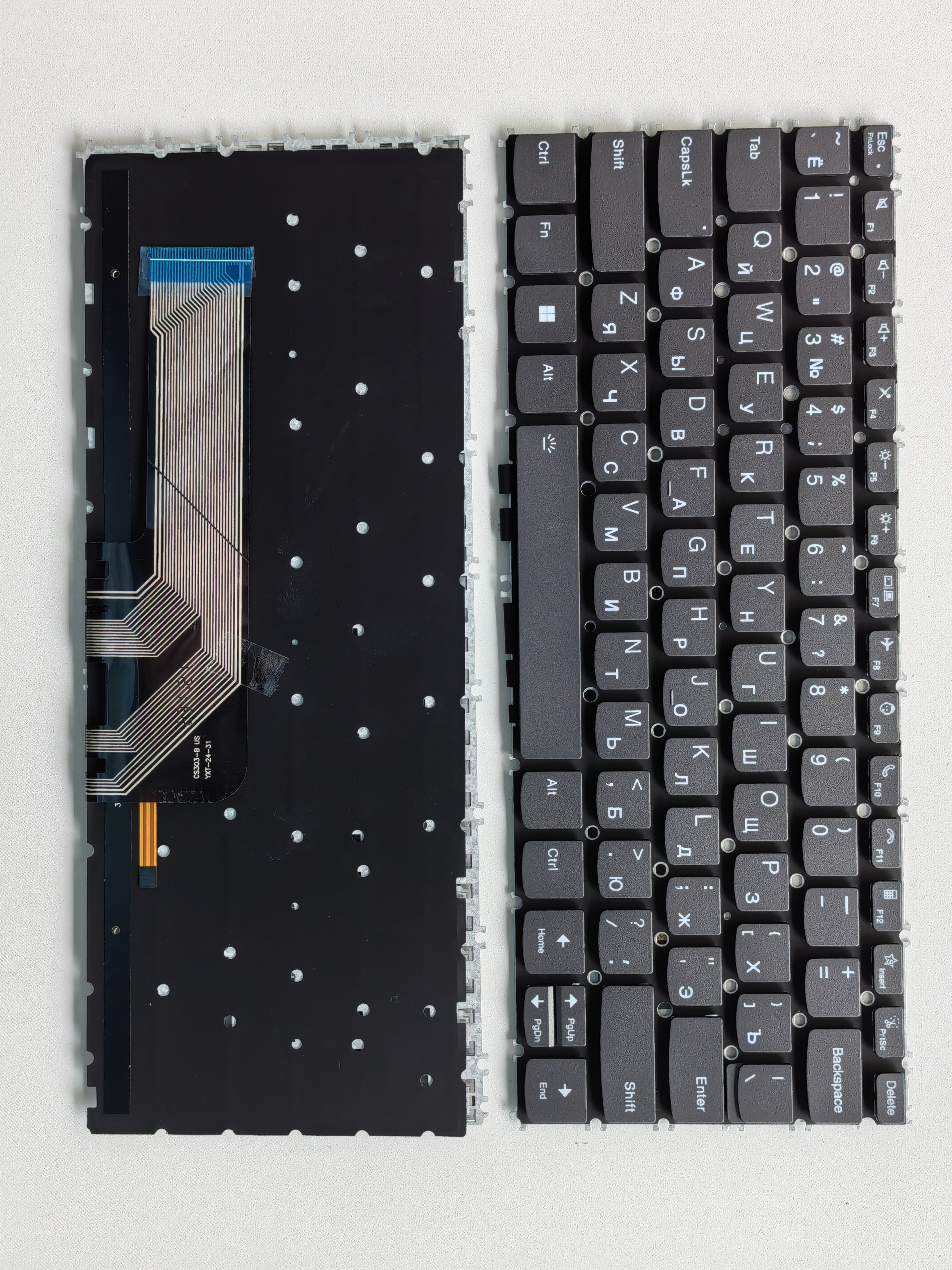 Picture of New Replacement Laptop Keyboard For LENOVO 13X 13s g2 phone print/Yoga Pro 13S ITL 2021 Grey Backlit (OEM) RU Layout